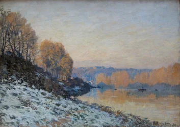 Port Marly, gelée blanche